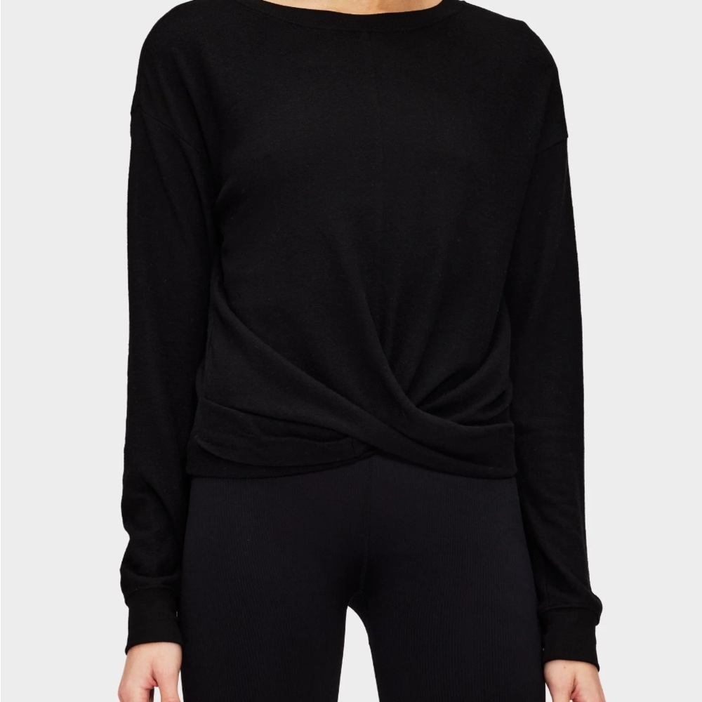 Spiritual Gangster Amelia Twist Front Long Sleeve Top